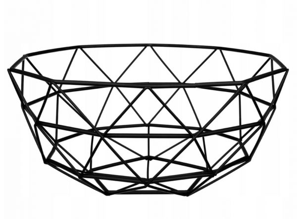Koszyk na owoce "GEOMETRIA" czarny 1708