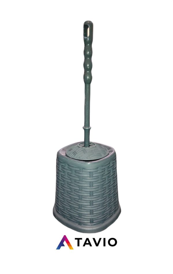 Szczotka WC "RATTAN" w kolorze szarym