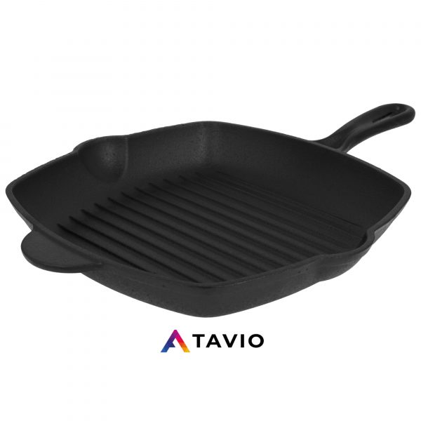 Patelnia żeliwna kwadrat grillowa 28 cm 2652