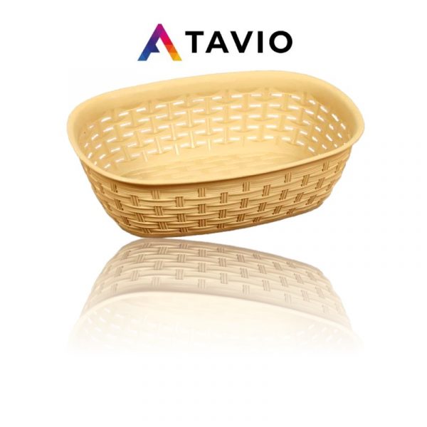Kosz na chleb "RATTAN" beżowy mały
