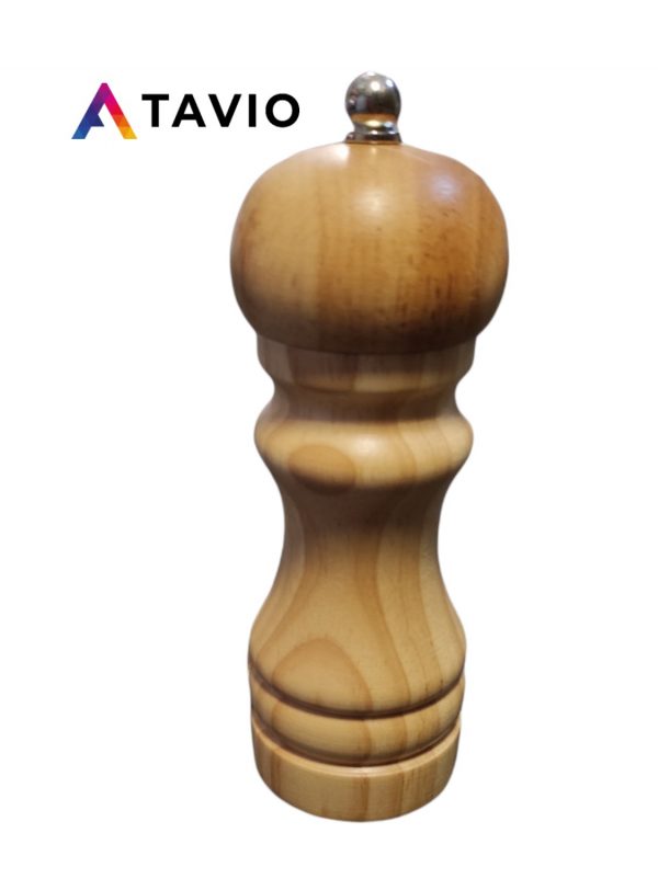Młynek "DREWNO" do mielenia sól/pieprz drewniany mały