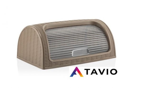 Chlebak "RATTAN" imitacja ratanu BRĄZ