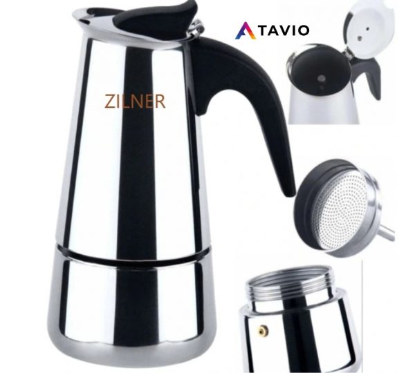 Kawiarka/Zaparzacz do kawy stal nierdzewna duża ZL4761