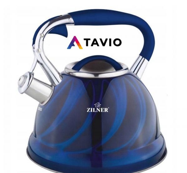 Czajnik "3D" stal węglowa niebieski ZL5702