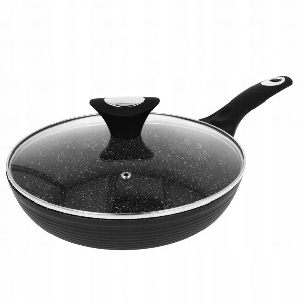 Patelnia "PRĄŻEK" z pokrywką 20 cm 1273