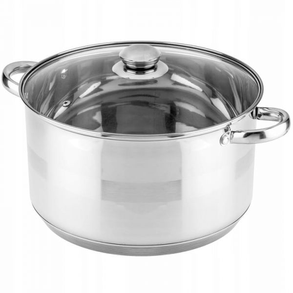 Garnek "BIG" stal nierdzewna z pokrywą 32 cm 14 litrów ZL7311